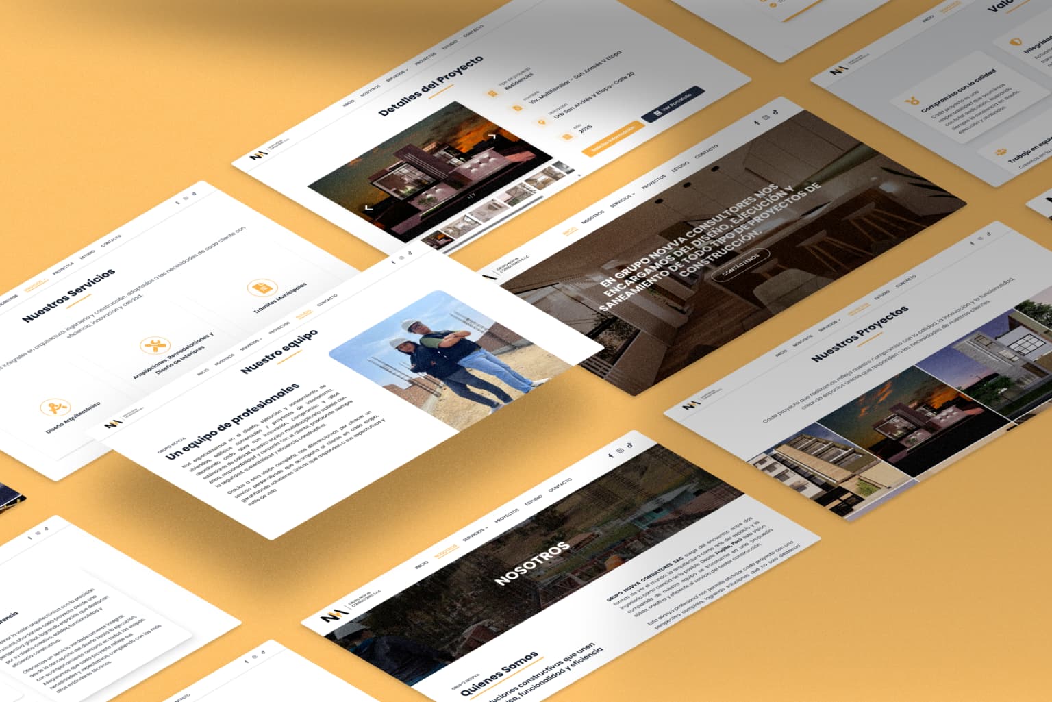 Diseño visual de Grupo Novva Consultores - Vista 1