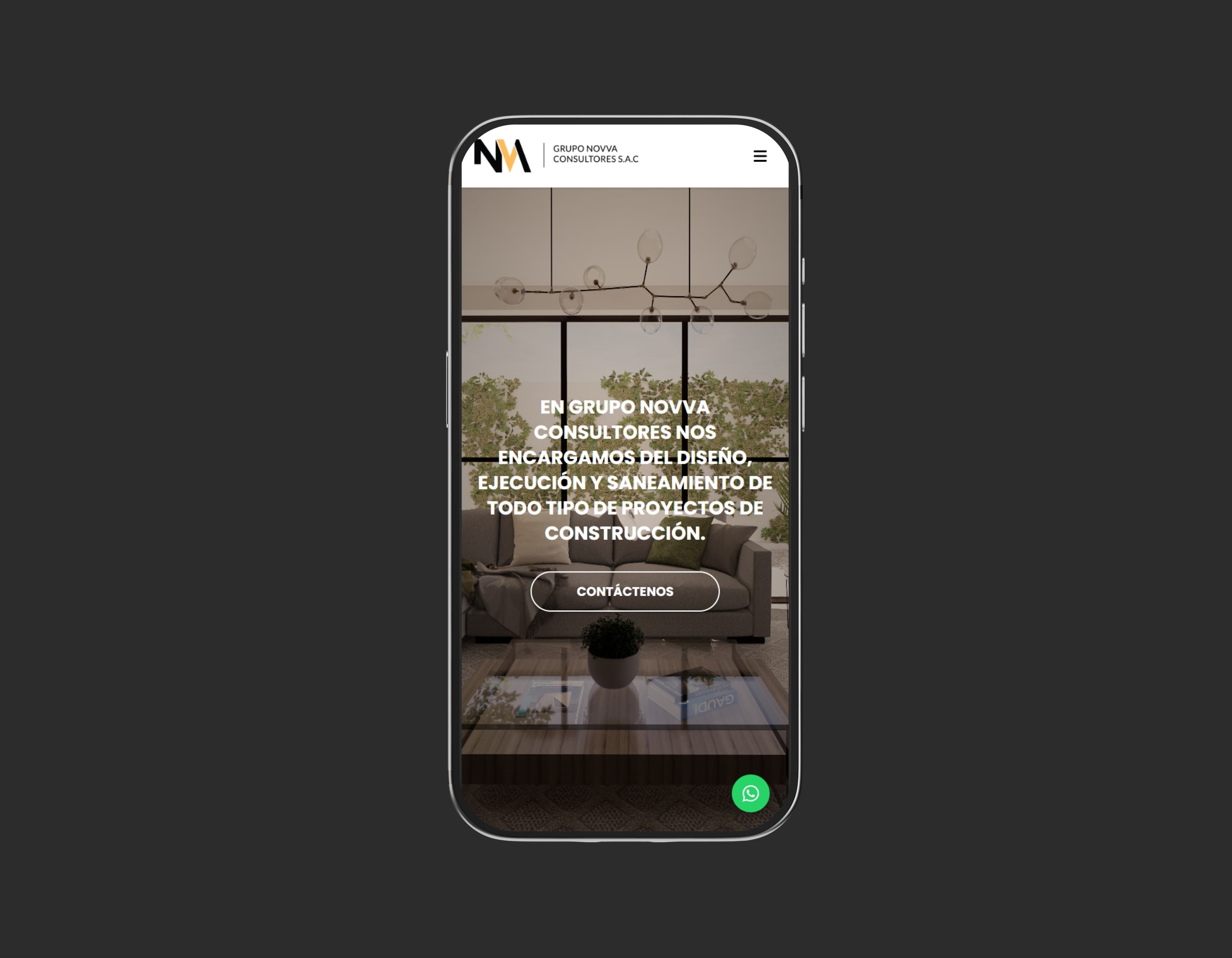 Diseño visual de Grupo Novva Consultores - Vista 2