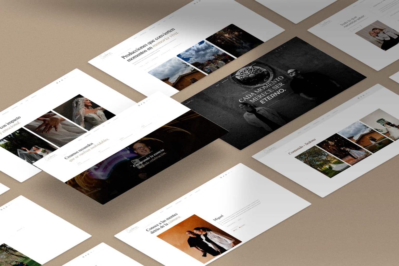 Diseño visual de Sedona Creadores de Contenido - Vista 1